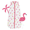 Muslin Baby Sleeping Bag - 0.5 TOG_Flamingo_front_415