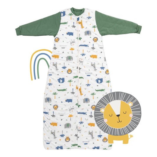 Long Sleeve Baby Sleeping Bag - 3.5 TOG Jungle