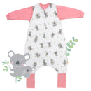 Sleeping Bag with Feet & Foldable Feet Covers - 3.5 TOG_Koala_front_468
